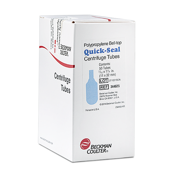 344625_2 mL Quick-Seal® Bell-Top Polypropylene Tube, 11 x 32mm - 50Pk